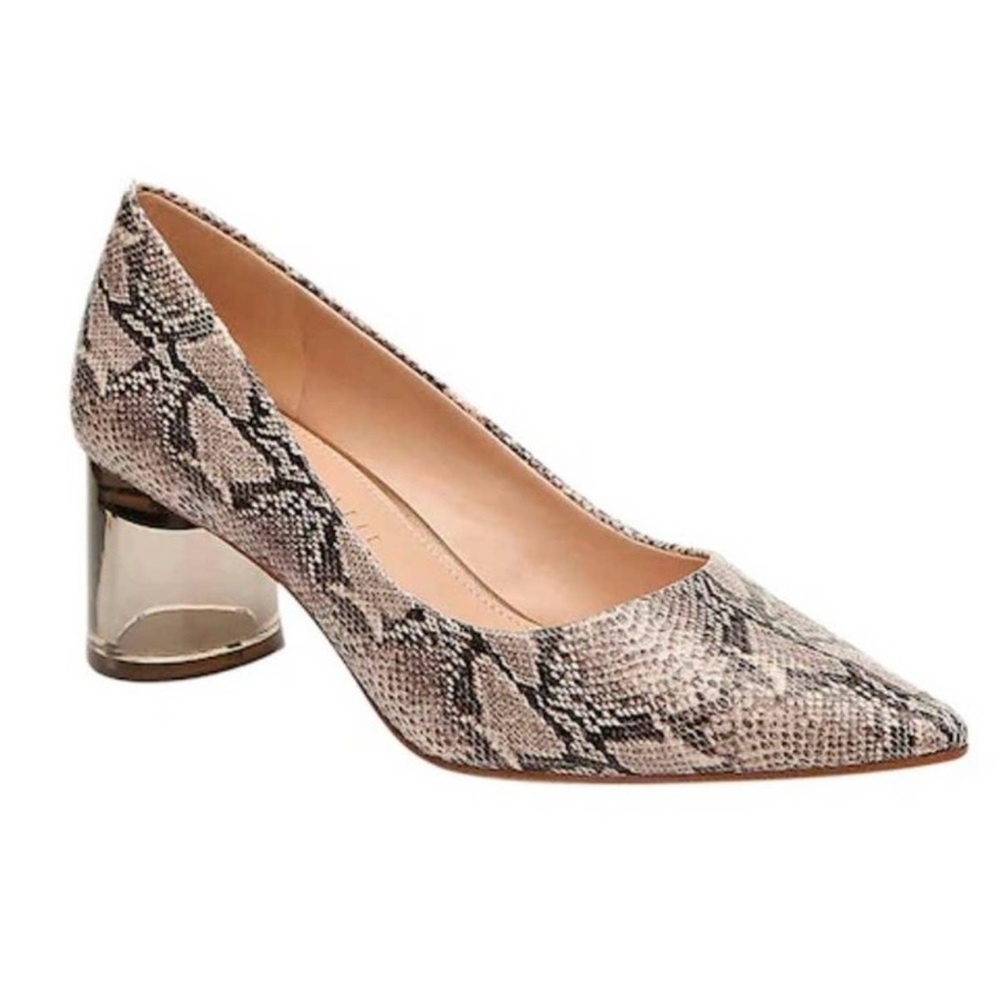 Kelly & Katie Maysa Pump Snake Pointy Nude Shoes Size 6